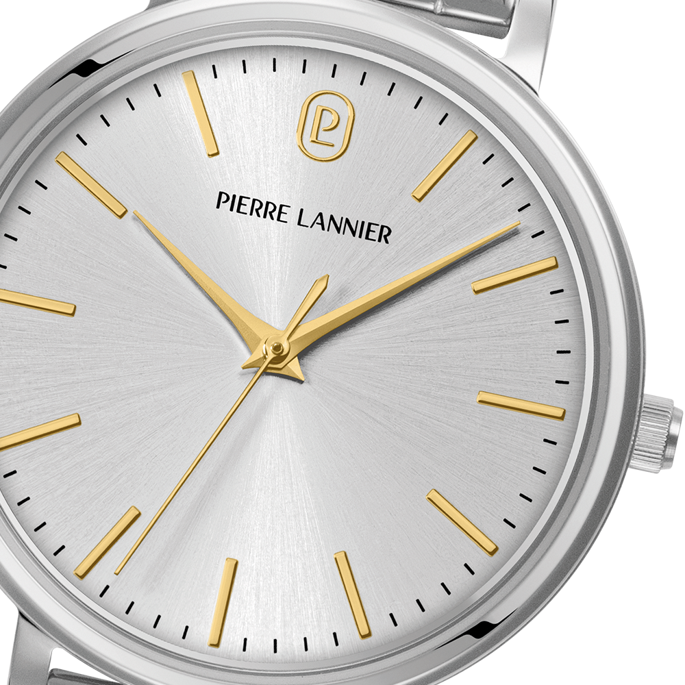 Montre femme Pierre Lannier ESSENTIAL 087M621 – cadran argenté bracelet acier argenté – vue 2