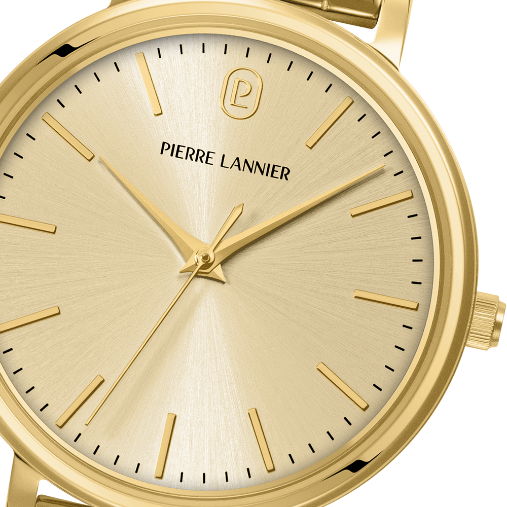 Montre femme Pierre Lannier ESSENTIAL 089K542 – cadran doré bracelet acier doré – vue 2