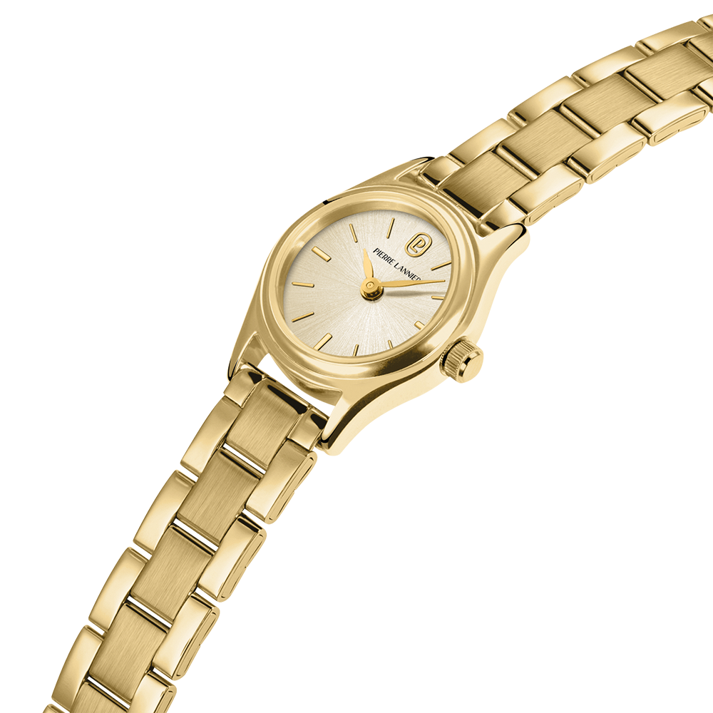 Montre femme Pierre Lannier PYA 092M542 – cadran doré bracelet acier doré – vue 2