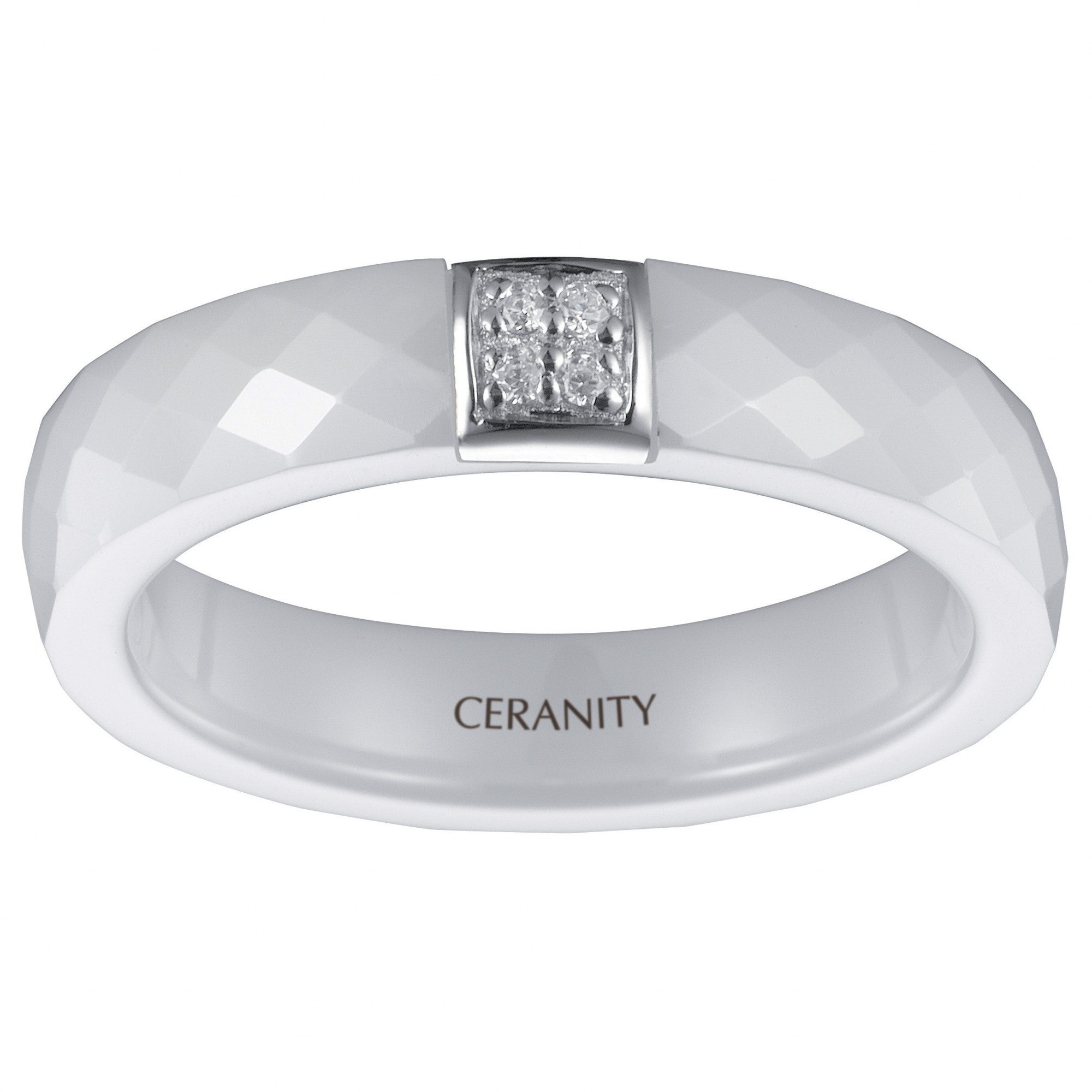 Ring - White Ceramic - Ceranity