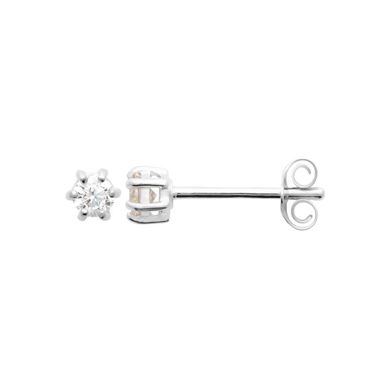 Serti - Stud earrings - Silver