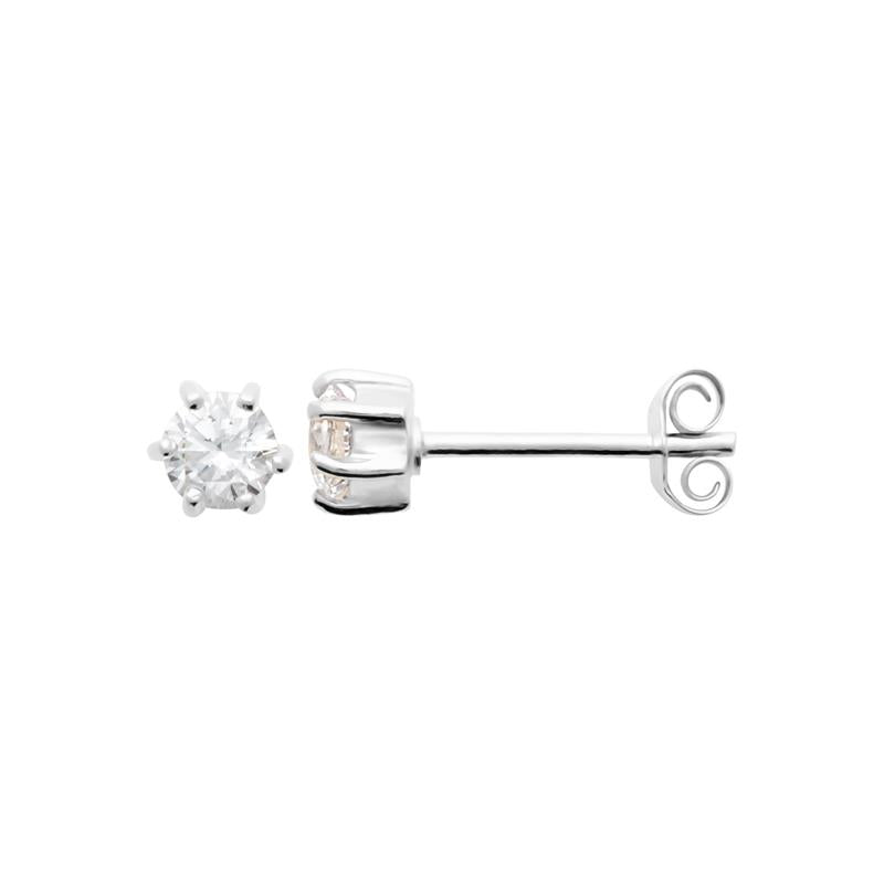 Serti - Stud earrings - Silver