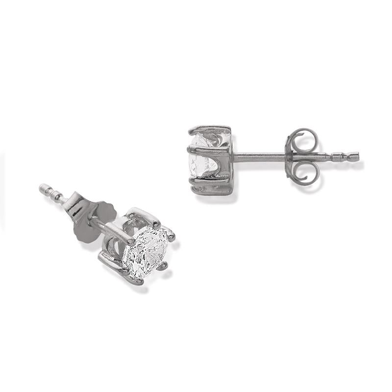 Serti - Stud earrings - Silver