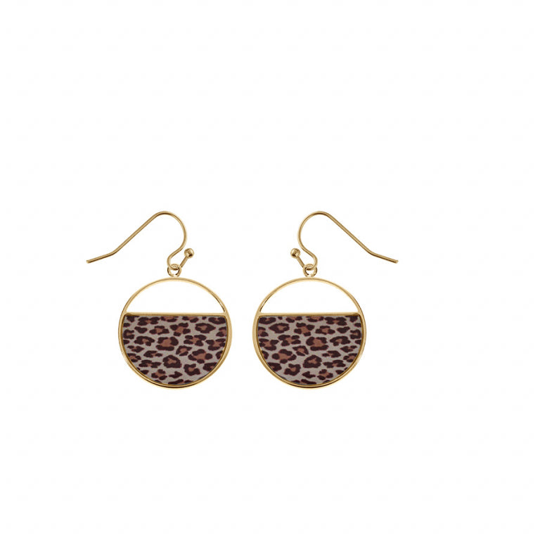 Round Earrings – Golden Steel | Azuline