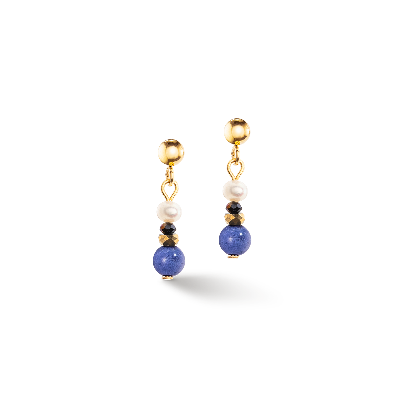 Collection 1109 - Blue - Earrings - Lion Heart