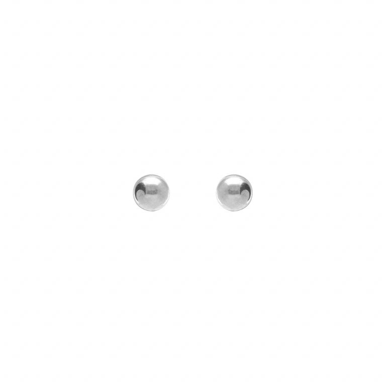 Boucles d'oreilles tige boule 4mm en acier