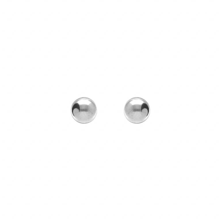 Boucles d’oreilles boule 5mm – Acier | Azuline