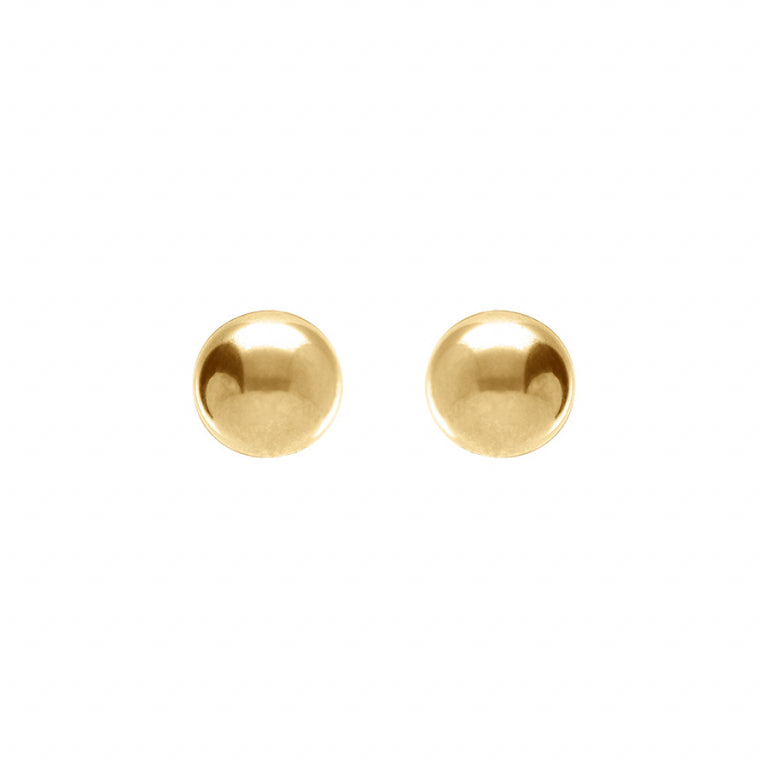 Boucles d’oreilles boule 8mm en acier doré