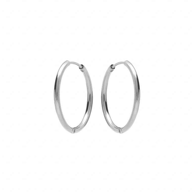 Créoles acier articulée 20mm – Acier | Azuline