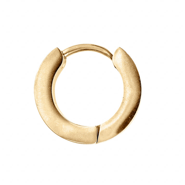 Şerit Halka Küpe – Altın Çelik | Azulin görünümü 2
