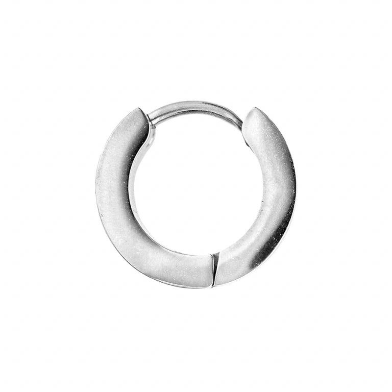 Ribbon Hoop øredobber – sølv stål | Azulin view 2