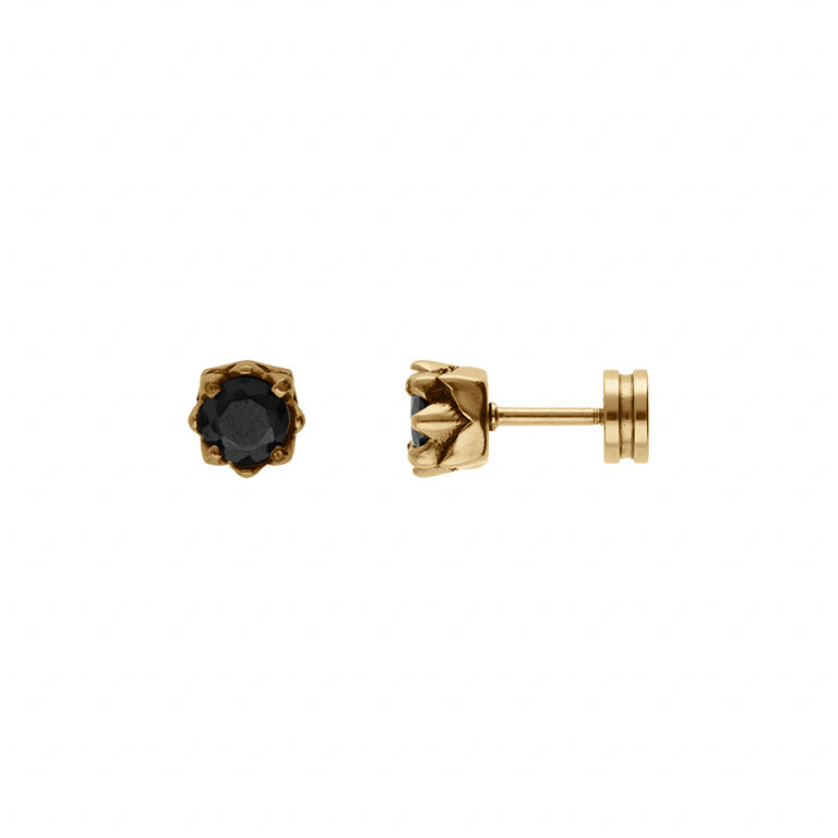 Brincos Serti – Aço Dourado | Azuline