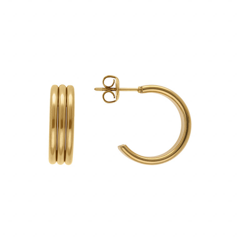 Tube Creoles – Acciaio dorato | Azuline