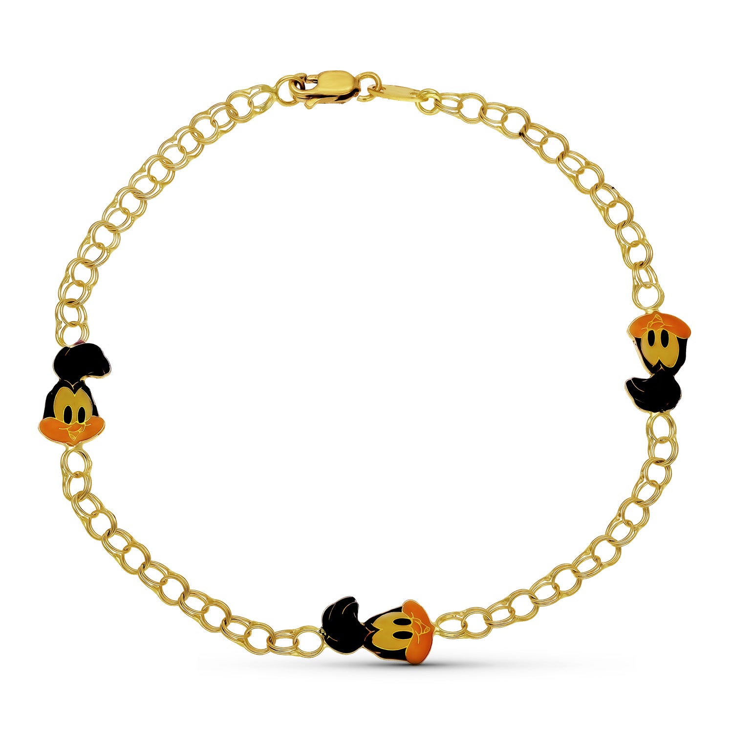 Bracelet Run Roads Or Jaune 18K 18 Cm