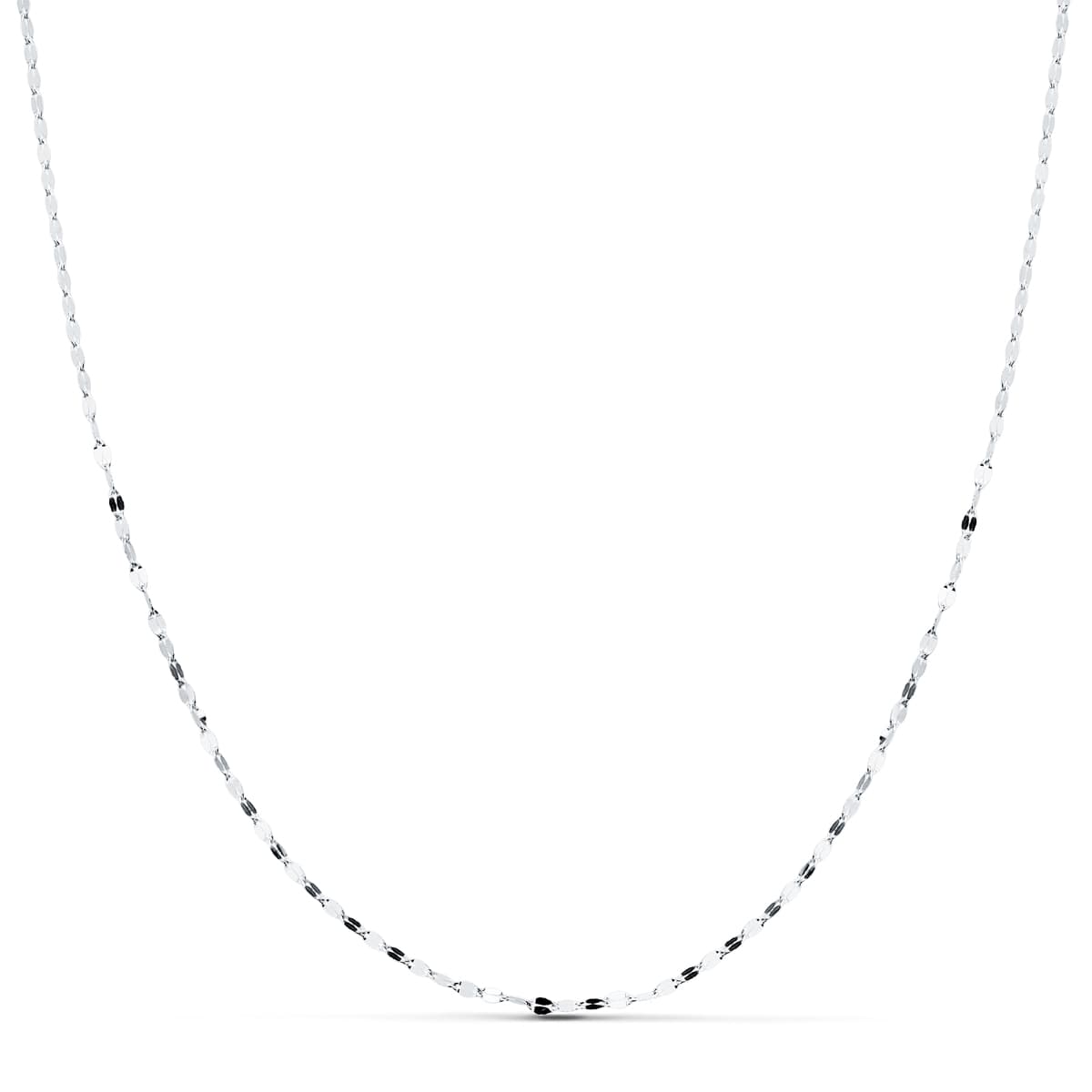 18K hvidguldskæde. 45 cm. 1,2 mm