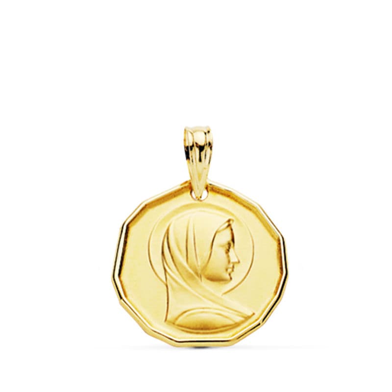 18K Médaille Vierge Bienveillante 16 mm