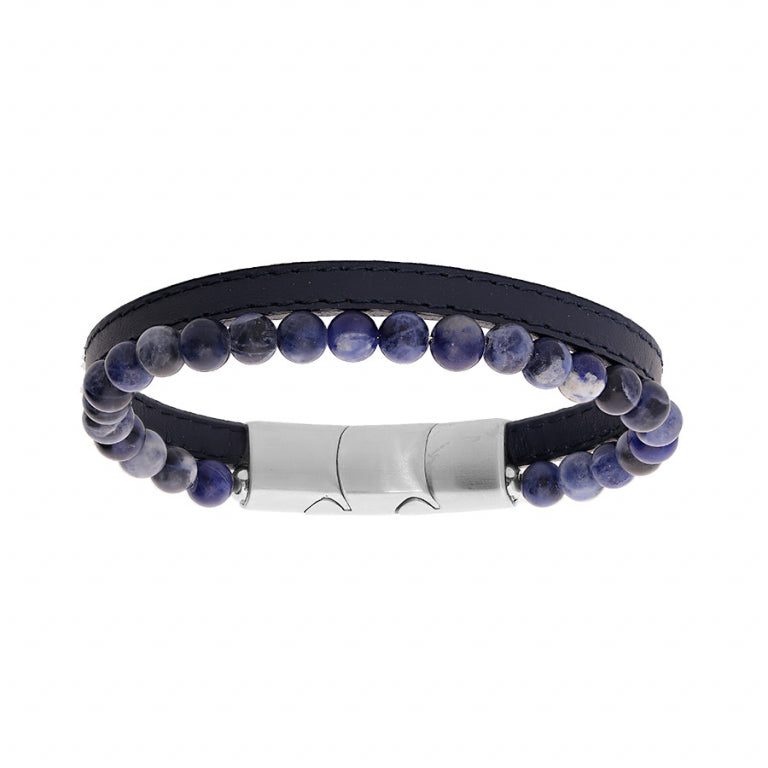Kralenarmband – Zilverstaal | Azulin