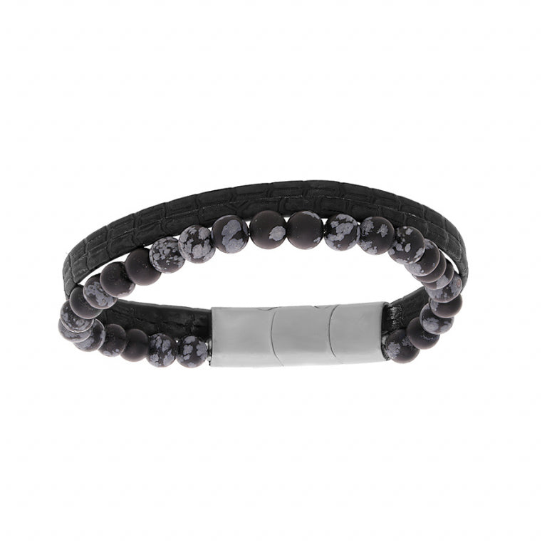 Bracelet Perles – Acier Argenté | Azuline