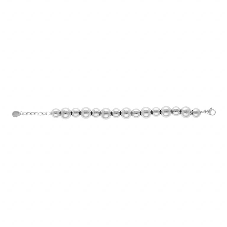 Pulsera de Bolas – Acero Plateado | Azuline ver 2