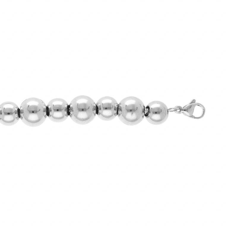 Pulsera de Bolas – Acero Plateado | Azuline