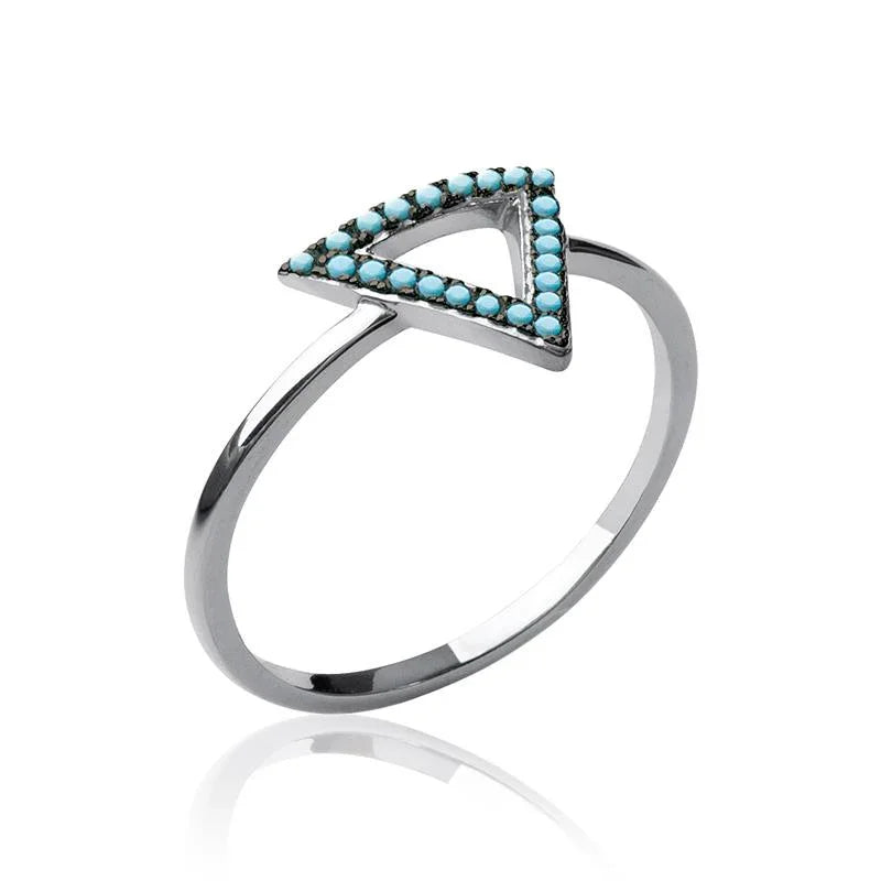 Bague Triangle – Argent | Azuline