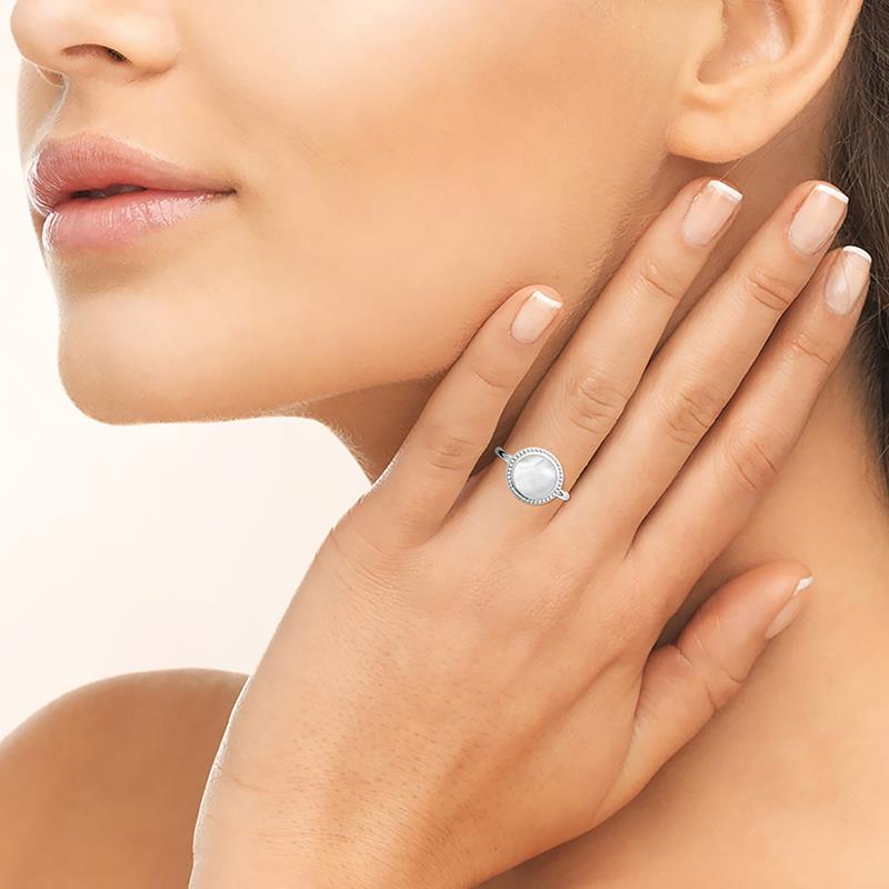 Nacre - Bague - Argent - Azuline