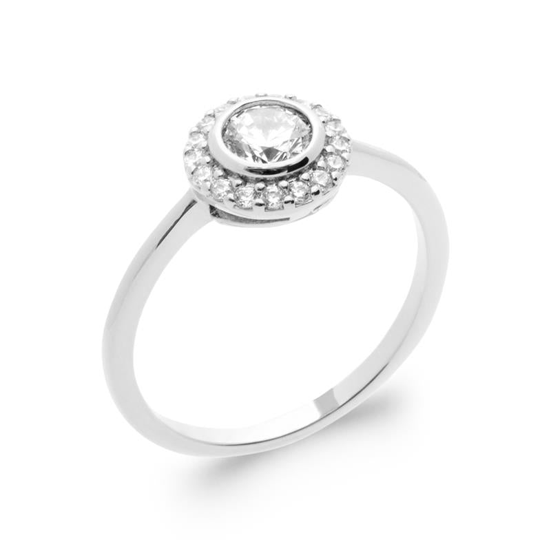 Solitaire - Silver Ring - Azulin