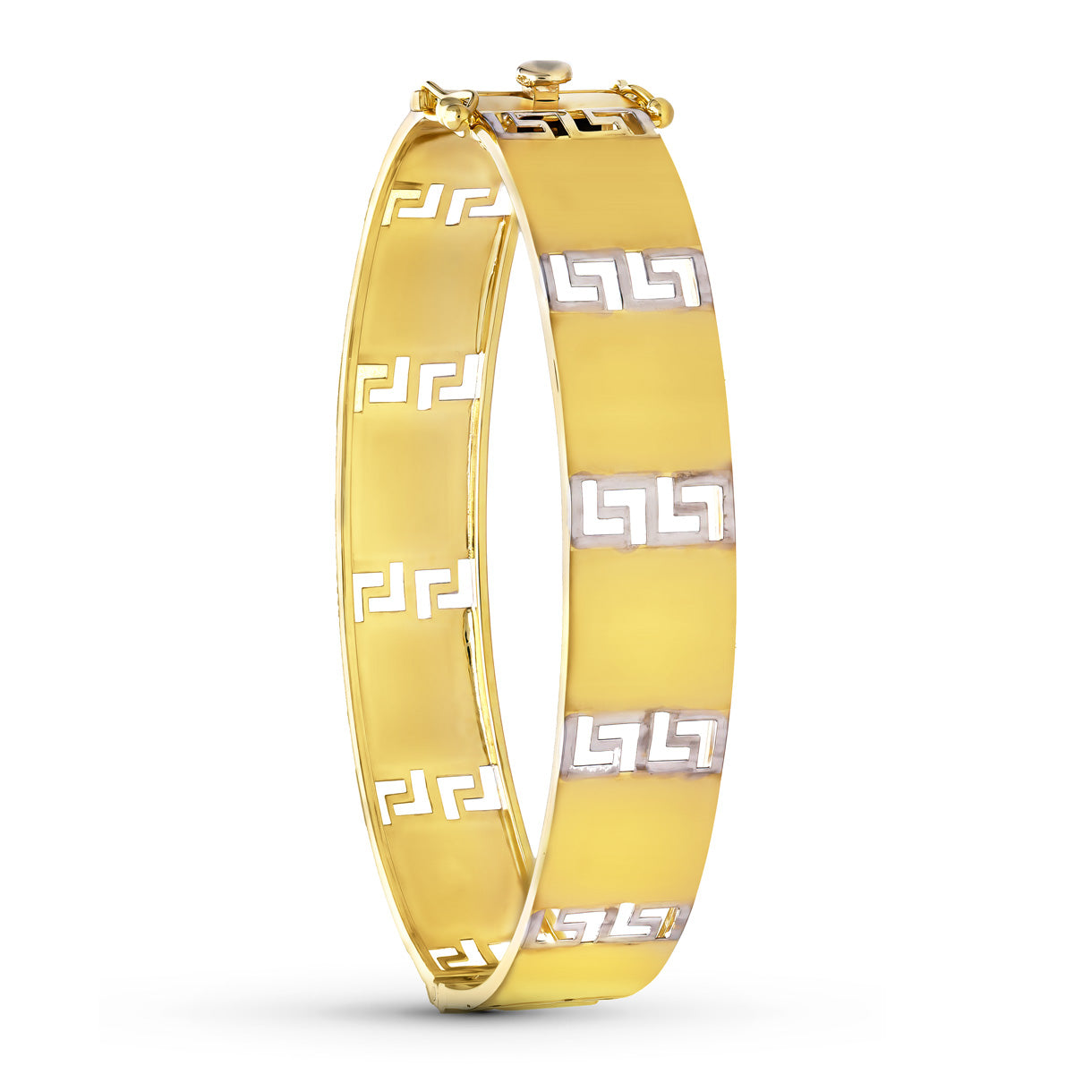 Brățară din aur bicolor grecesc 18K 12 mm
