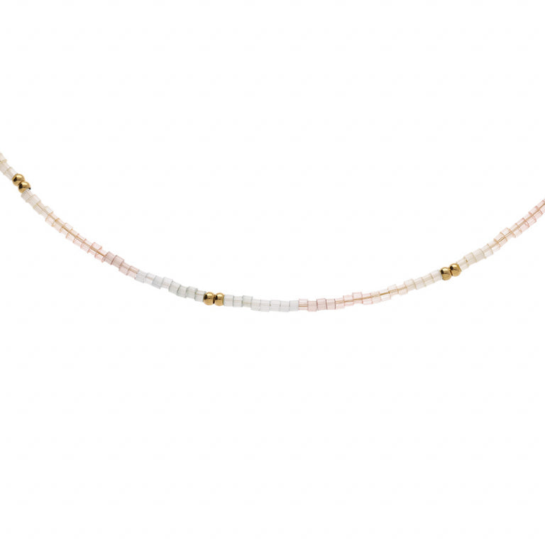 Ketting in pasteltinten – Goudstaal | Azulin