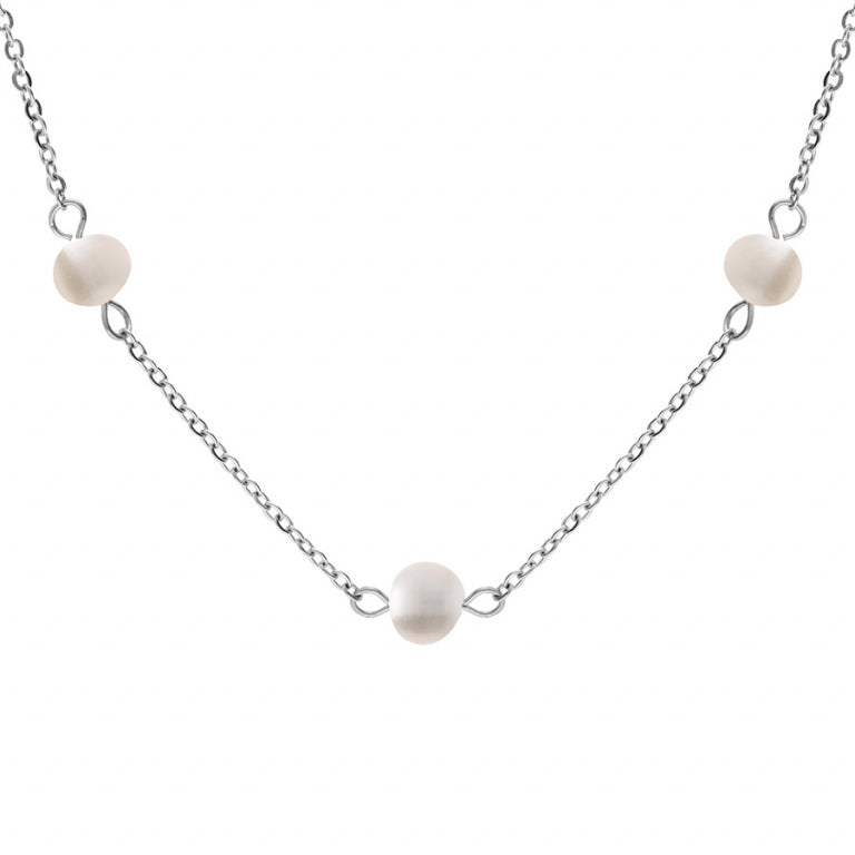 Perlenkette – Silberstahl | Azuline