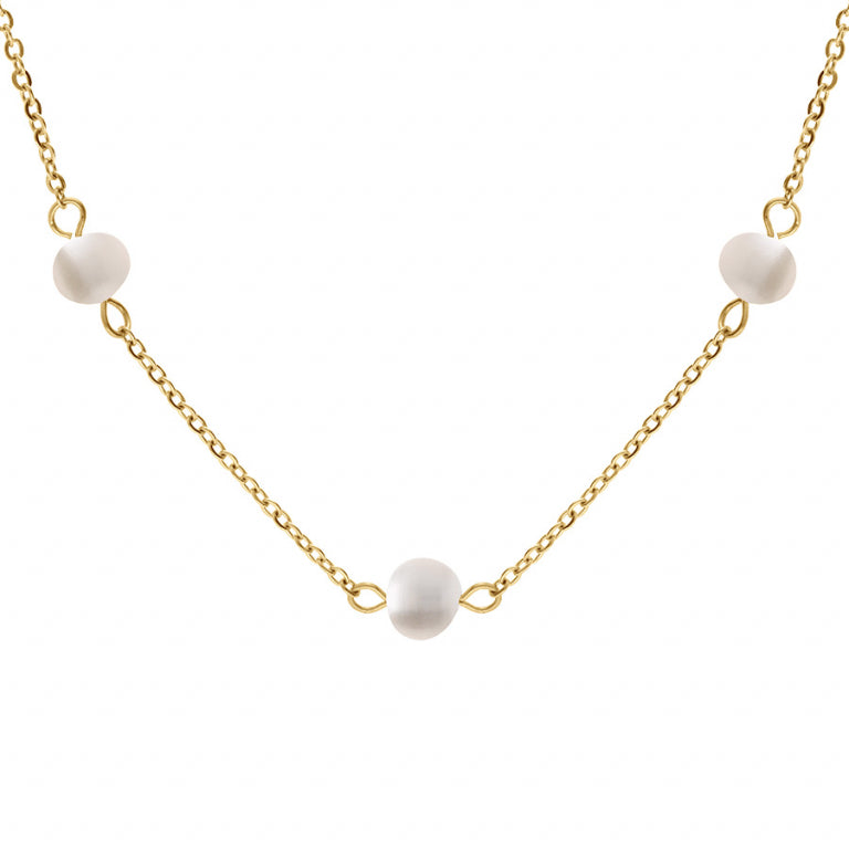 Perlenkette – Goldener Stahl | Azuline