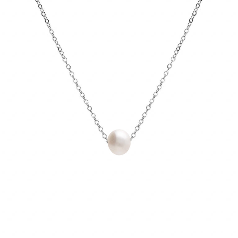 Perlenkette – Silberstahl | Azuline