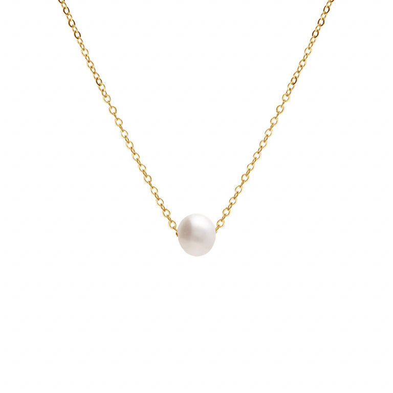 Perlenkette – Goldener Stahl | Azuline