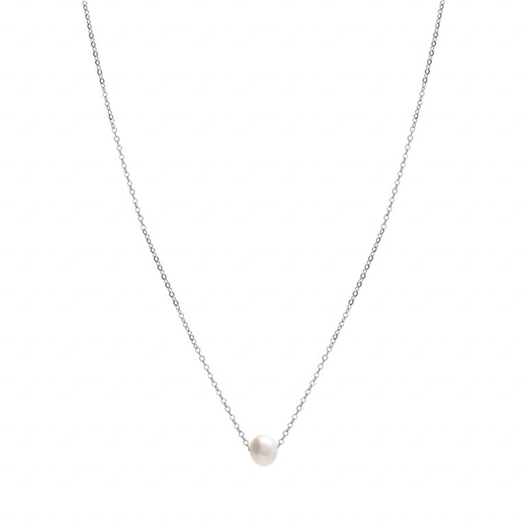 Perlenkette – Silberstahl | Azuline Ansicht 2