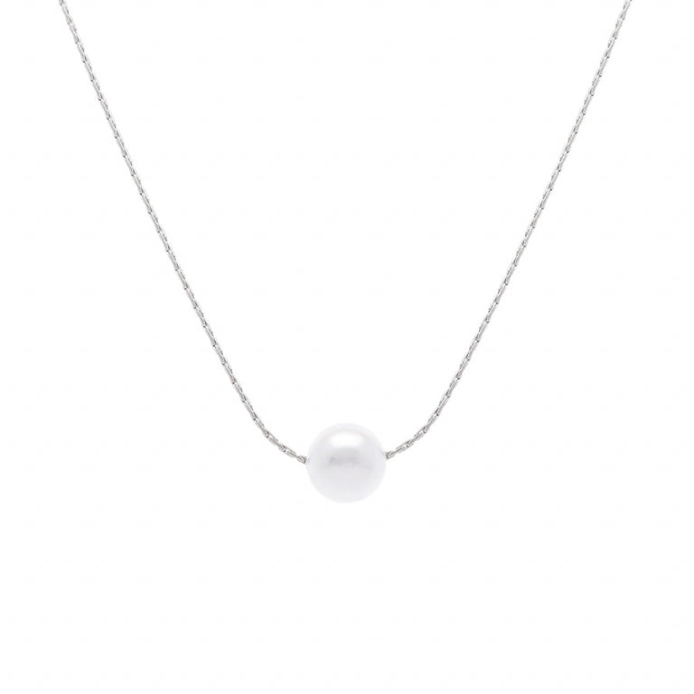 Perlenkette – Silberstahl | Azuline