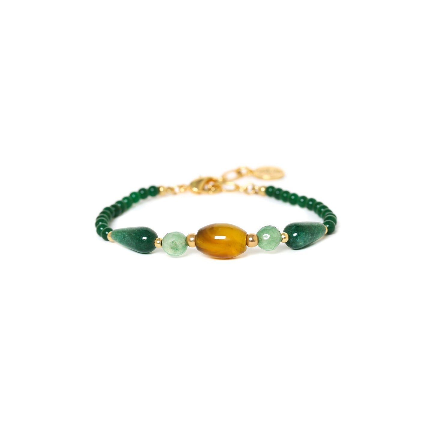 Agata Verde - Vert - Bracelet - Nature Bijoux