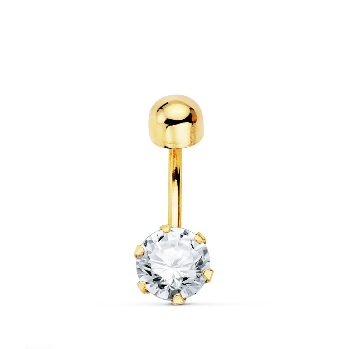 18K sirkon navlepiercing