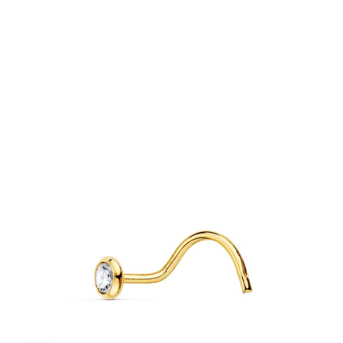 18K cirkon orrlyukasztás 2,5 mm