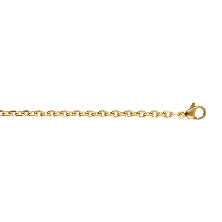 Maille Forçat ketting – Gouden staal | Azulin