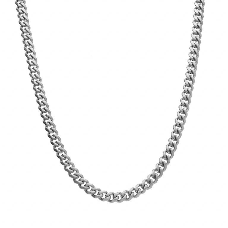 Mesh ketting – zilver staal | Azulin-weergave 2