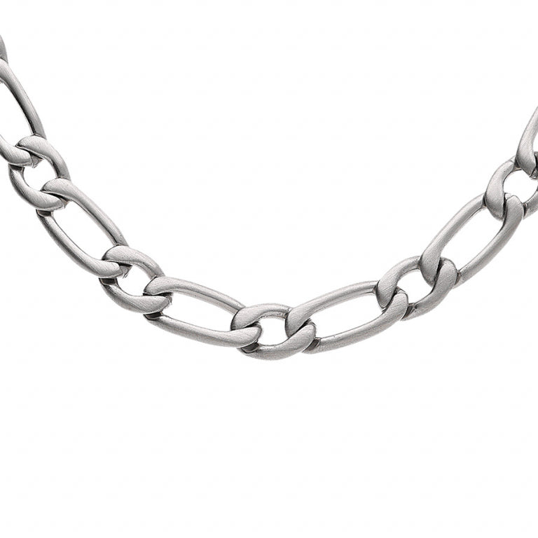 Collier chainage satiné + – Acier | Azuline