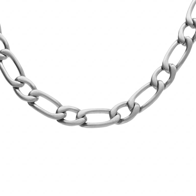 Collier chainage satin + – Acier | Azuline