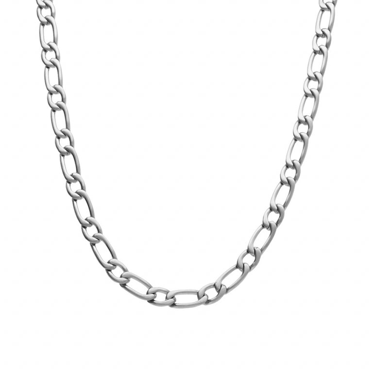Collier chainage satin – Acier | Azuline vue 2