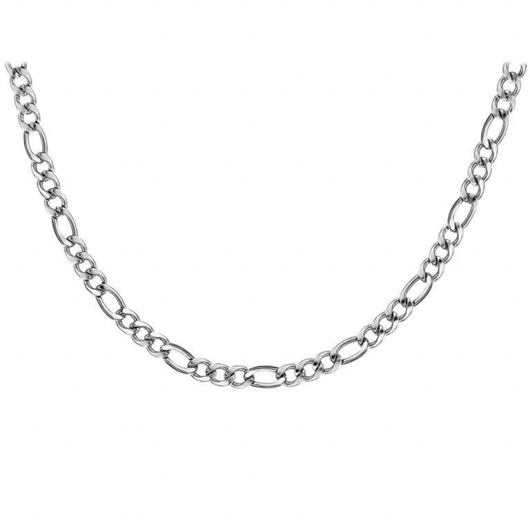 Collier chainage + – Acier | Azuline