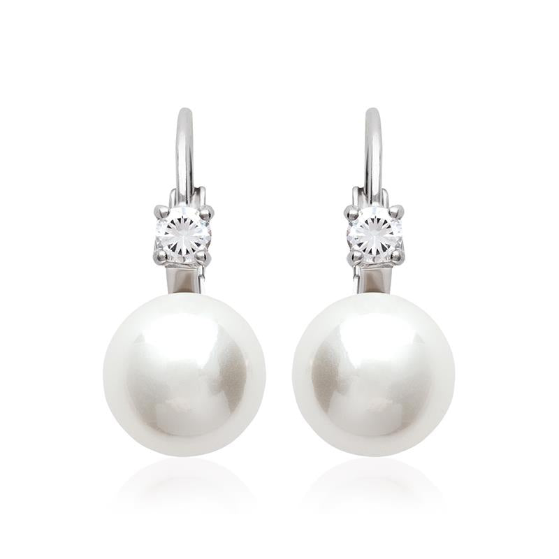 Pearl - Silver - Earrings