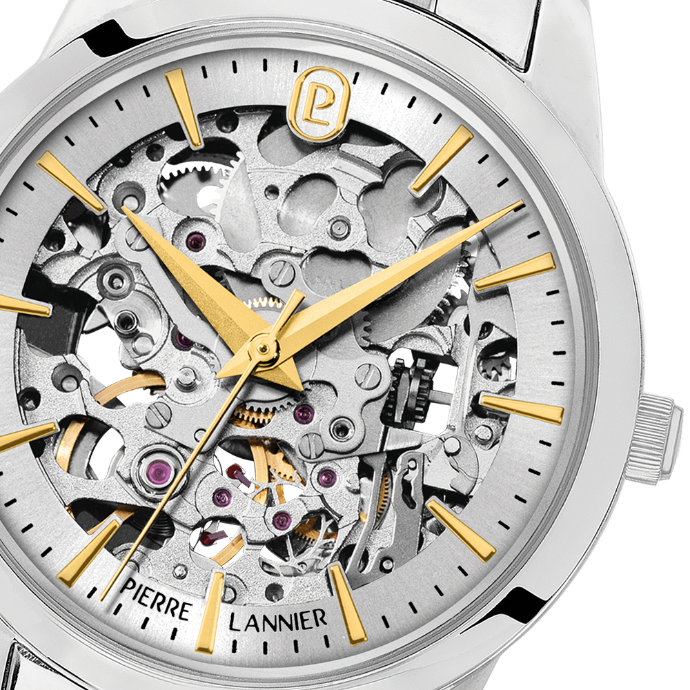 Montre femme Pierre Lannier THEA 143H621 – cadran argenté bracelet acier argenté – vue 2