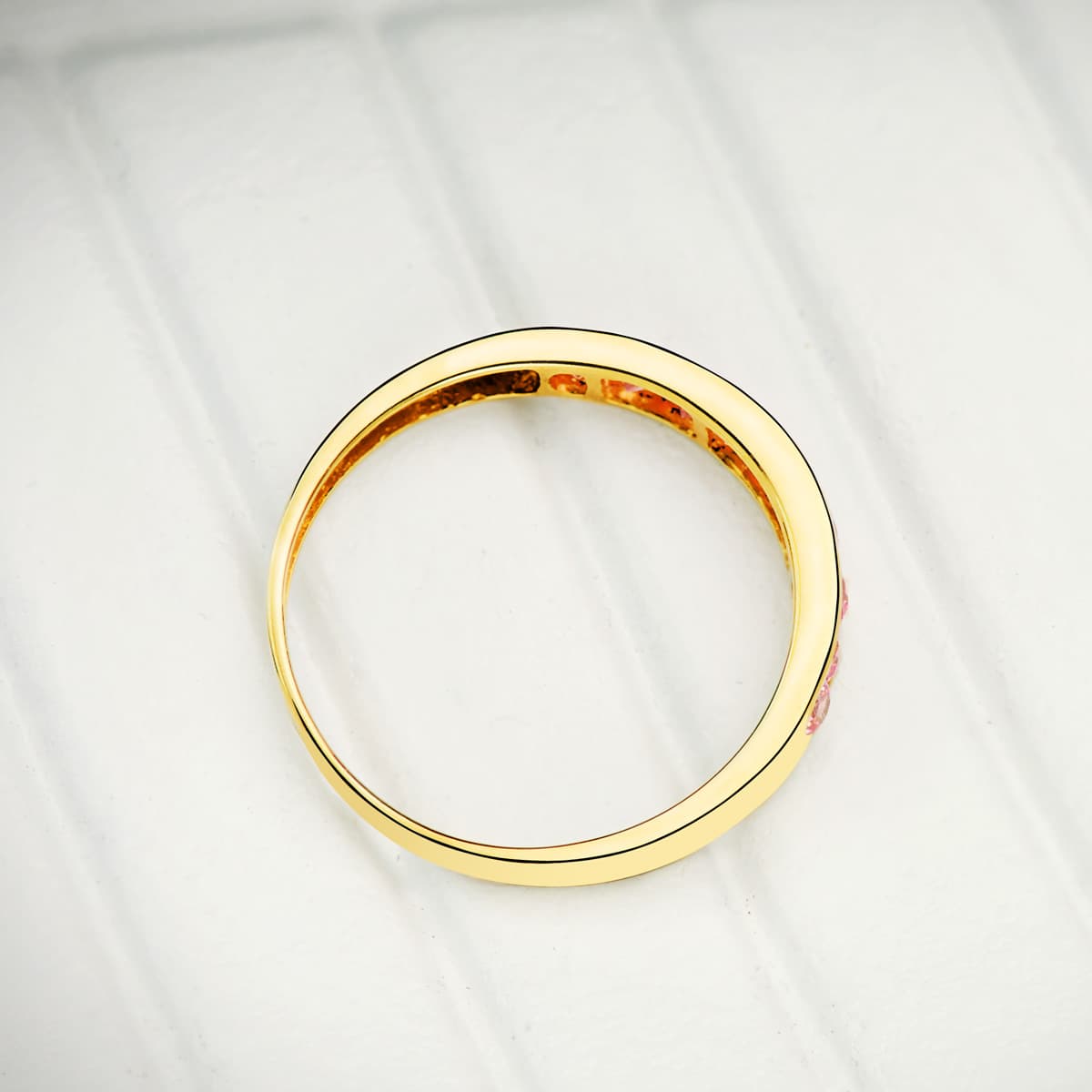 Zirkonring aus 18-karätigem Weißgold