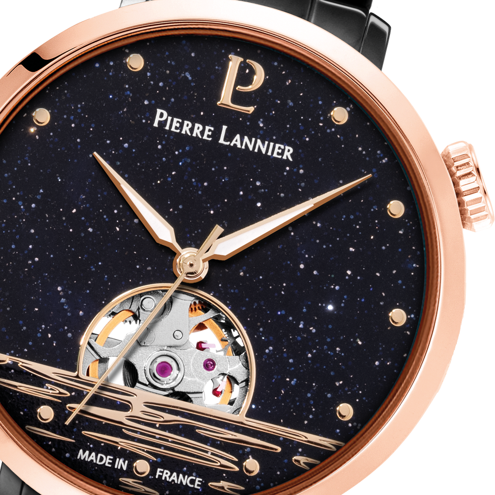 Australe Black Dial Watch – Women | Pierre Lannier