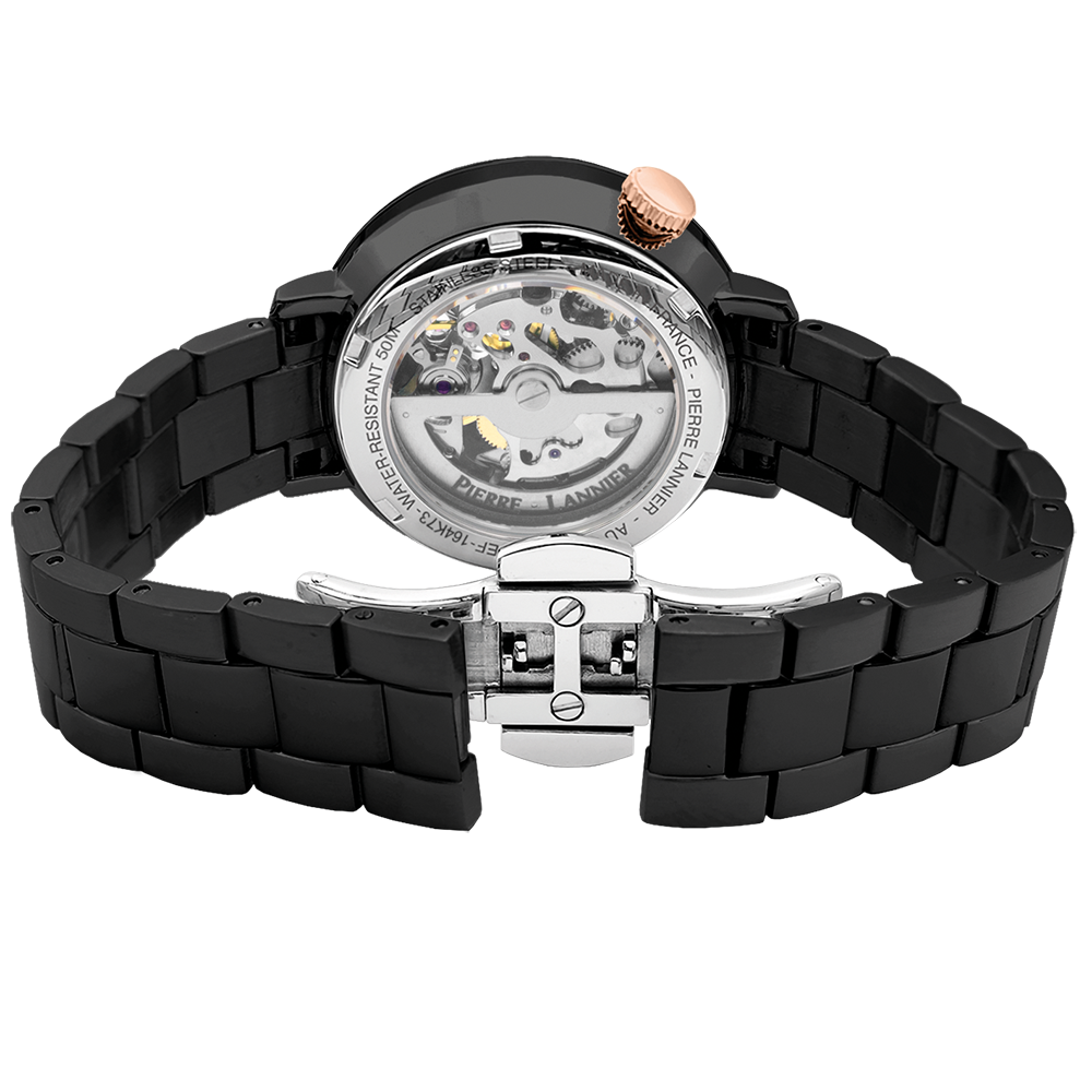 Australe Black Dial Watch – Women | Pierre Lannier