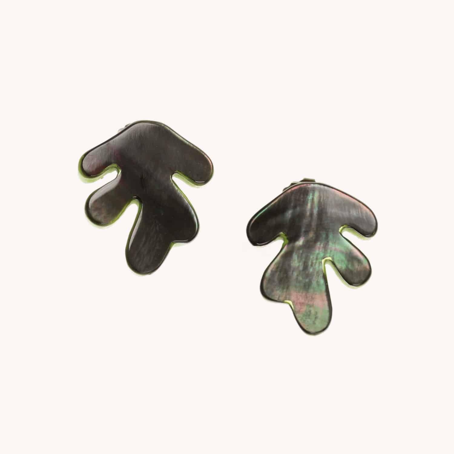 Boucles d'oreilles Metamorphose nacre de Palawan 12--25232 Nature Bijoux